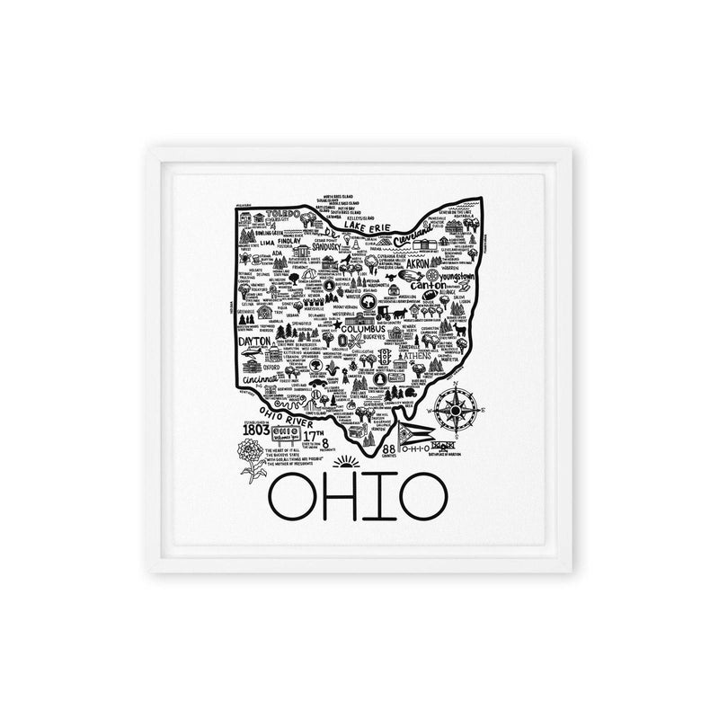 Ohio Framed Canvas Print