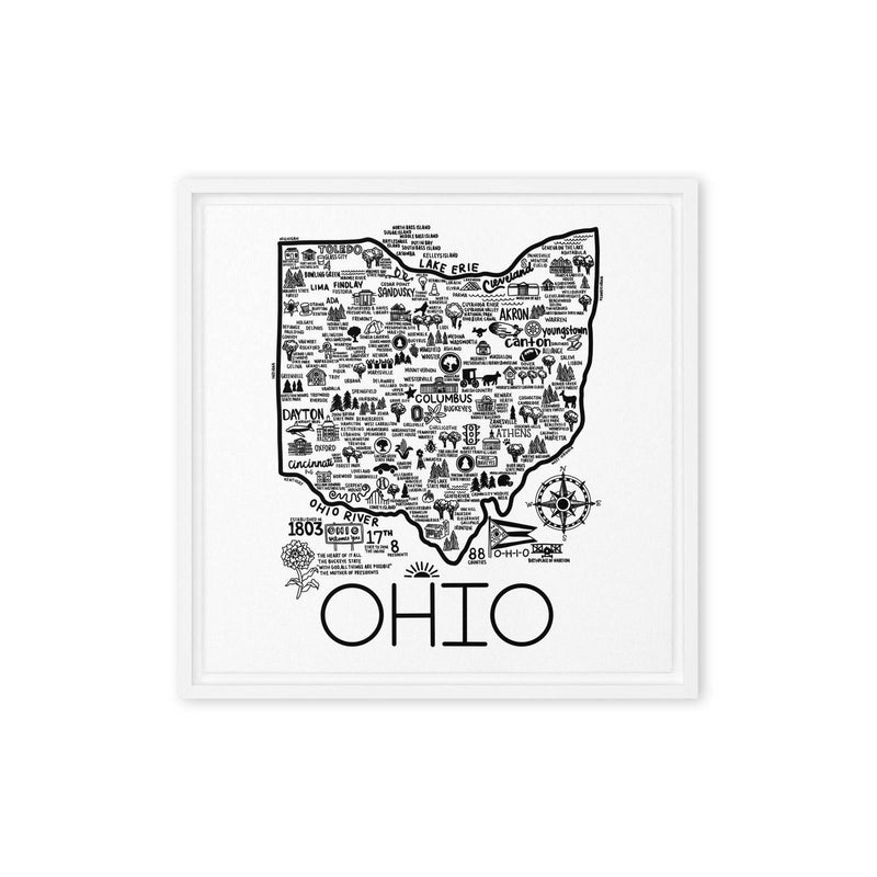 Ohio Framed Canvas Print