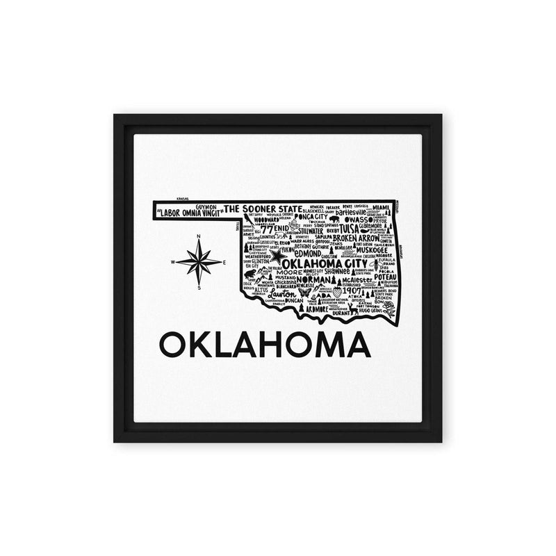 Oklahoma Framed Canvas Print