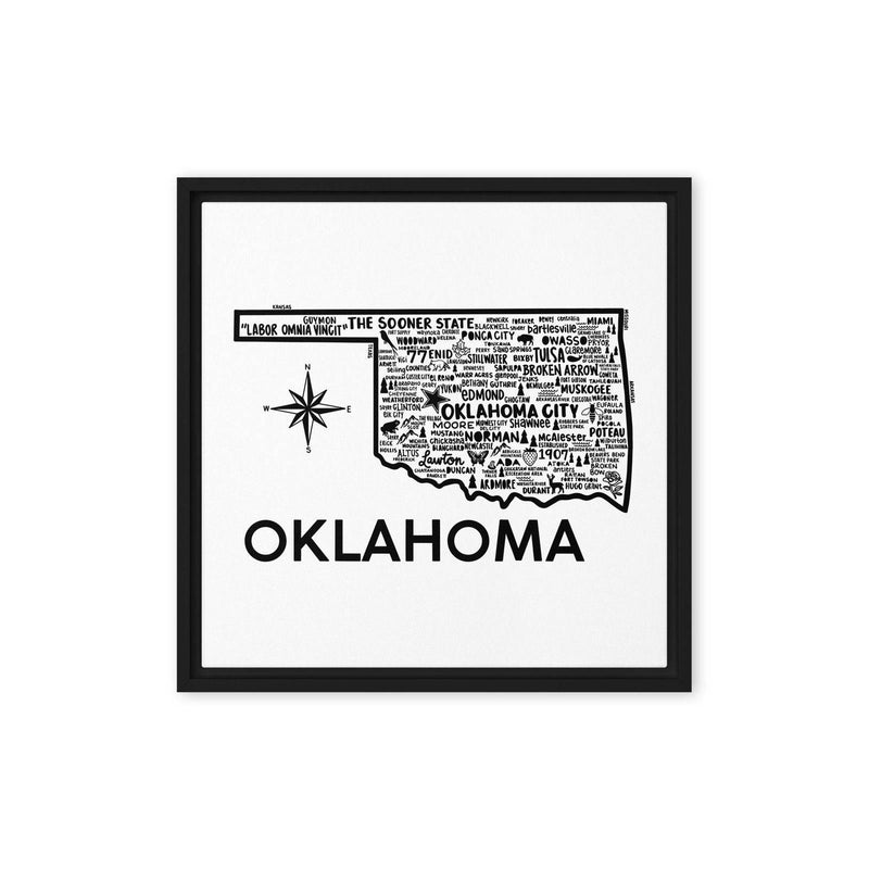 Oklahoma Framed Canvas Print