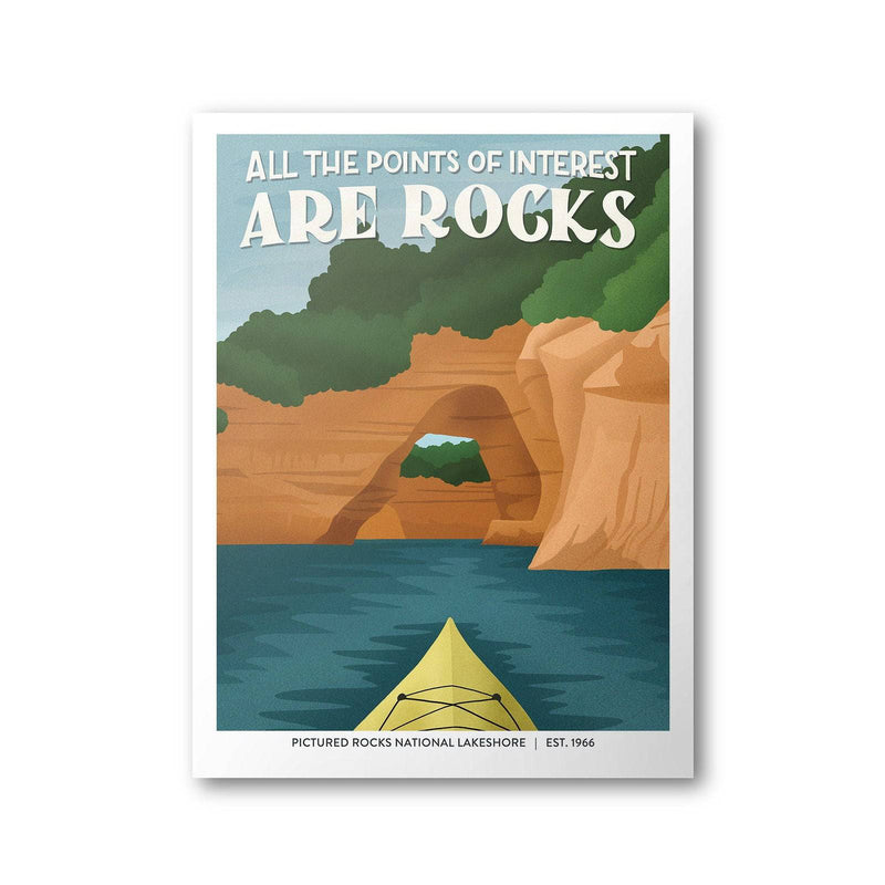 Pictured Rocks National Lakeshore Poster | Subpar Parks Poster