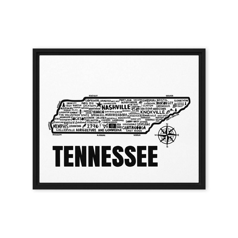 Tennessee Framed Canvas Print