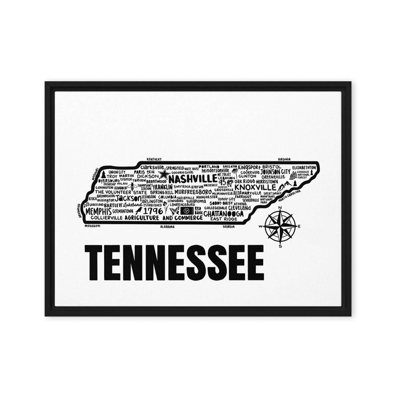 Tennessee Framed Canvas Print