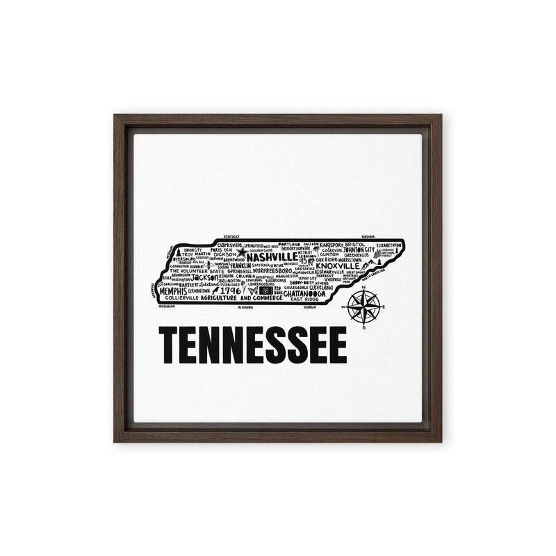 Tennessee Framed Canvas Print