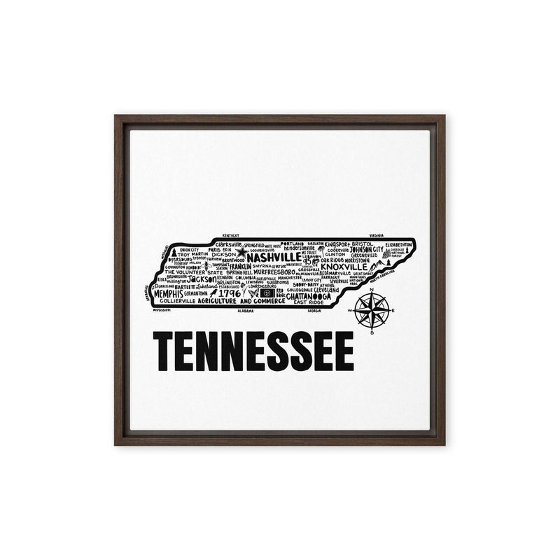 Tennessee Framed Canvas Print