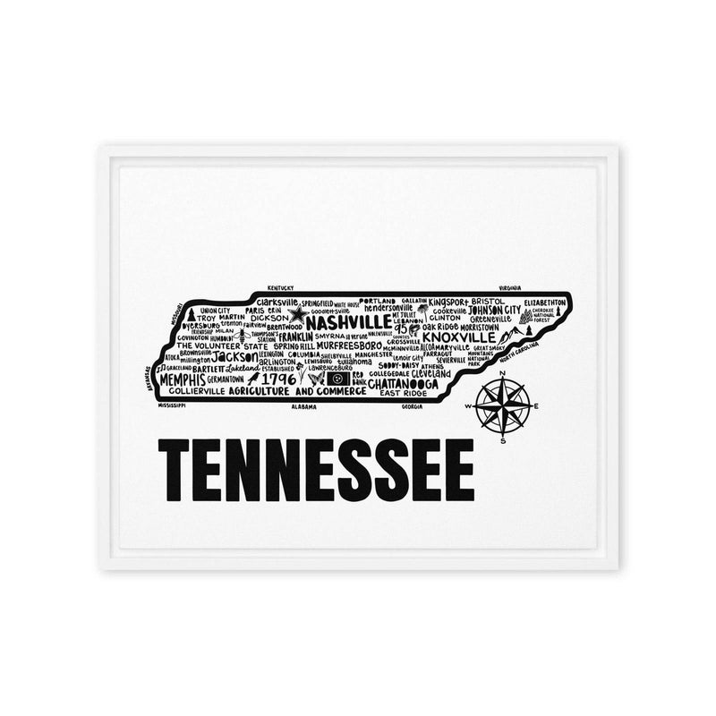 Tennessee Framed Canvas Print