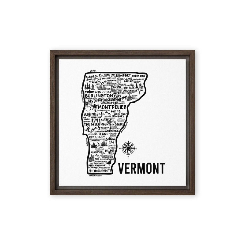 Vermont Framed Canvas Print