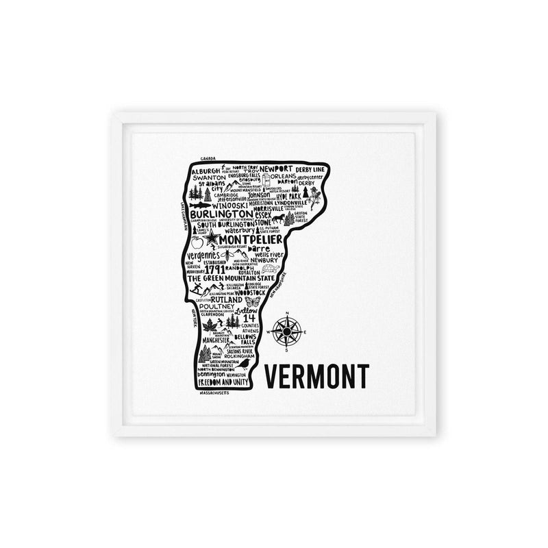 Vermont Framed Canvas Print