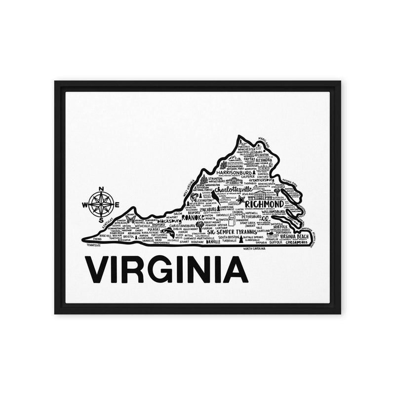 Virginia Framed Canvas Print