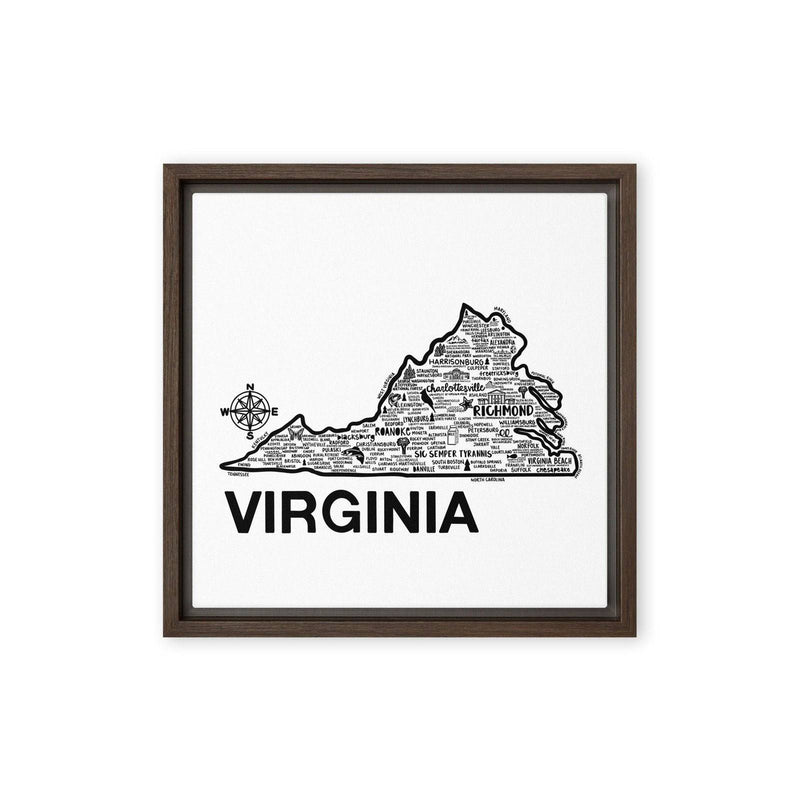 Virginia Framed Canvas Print