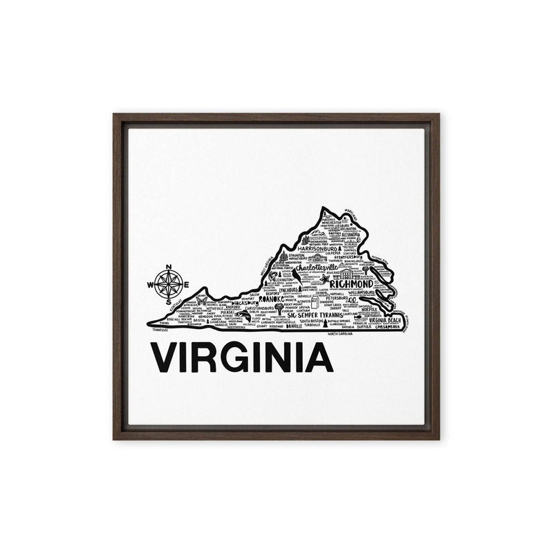 Virginia Framed Canvas Print