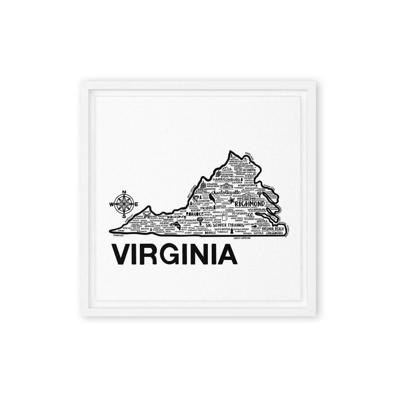 Virginia Framed Canvas Print