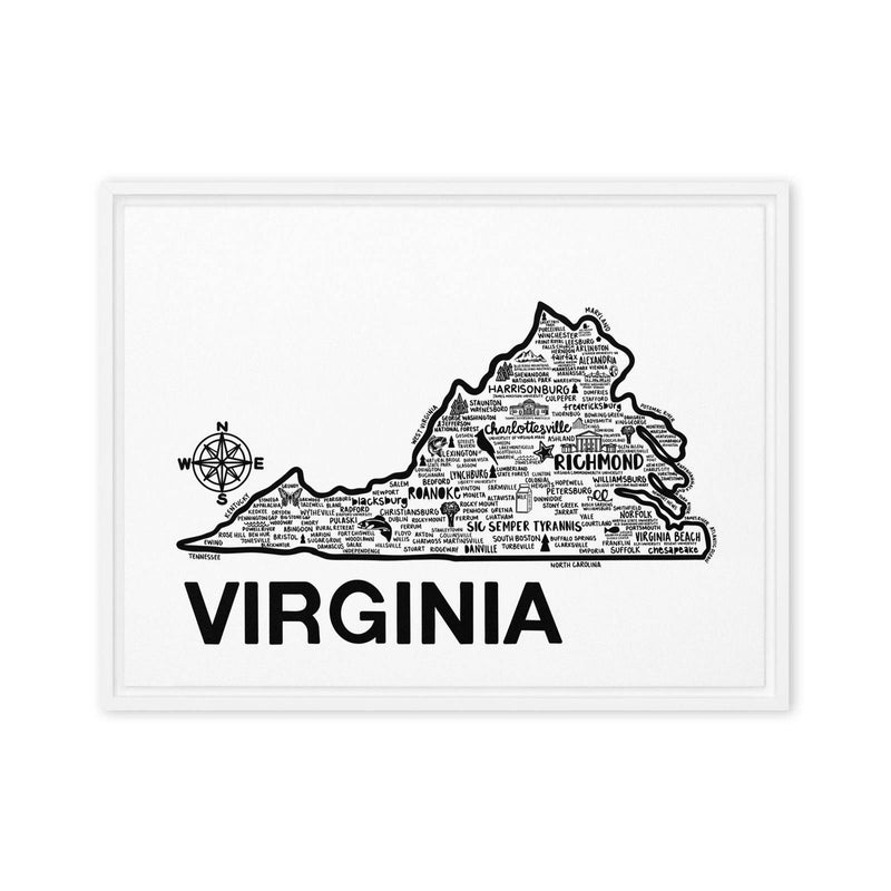 Virginia Framed Canvas Print