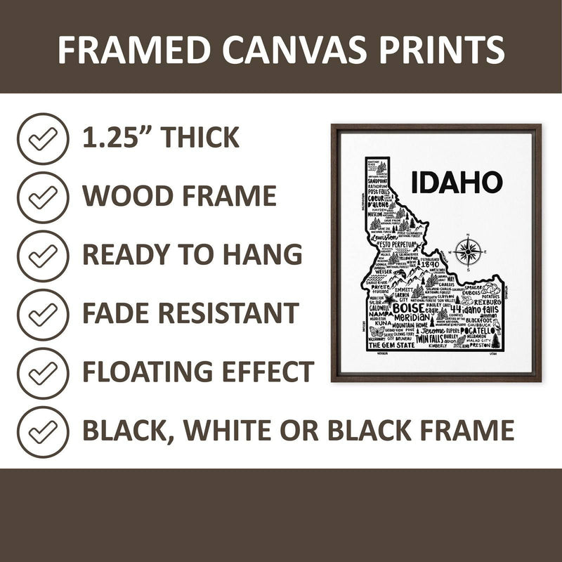 Wyoming Framed Canvas Print