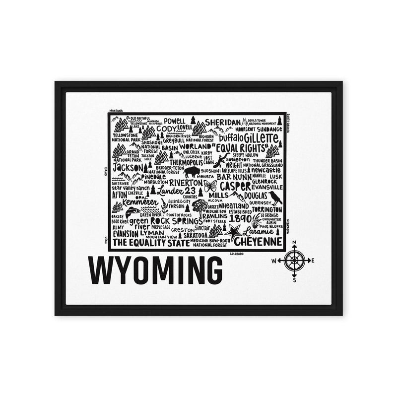 Wyoming Framed Canvas Print