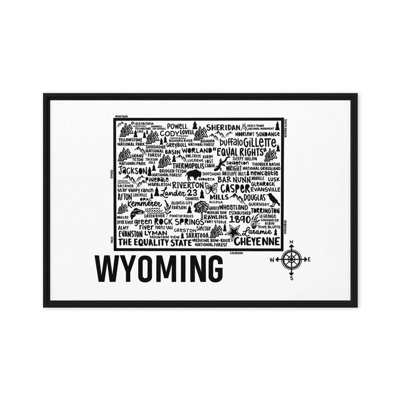 Wyoming Framed Canvas Print