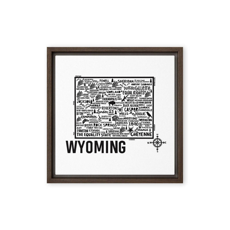 Wyoming Framed Canvas Print