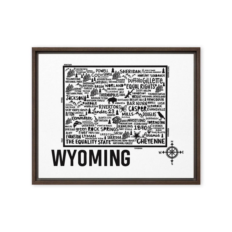 Wyoming Framed Canvas Print