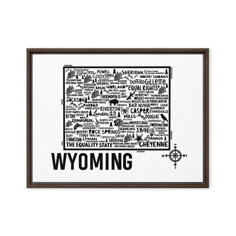 Wyoming Framed Canvas Print