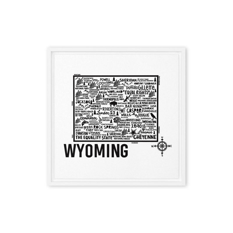 Wyoming Framed Canvas Print