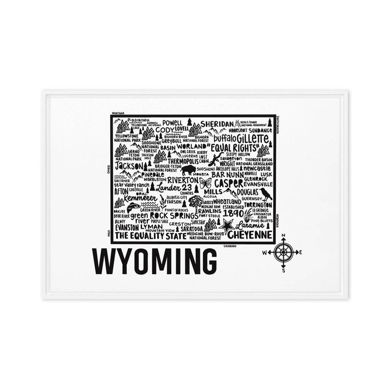 Wyoming Framed Canvas Print