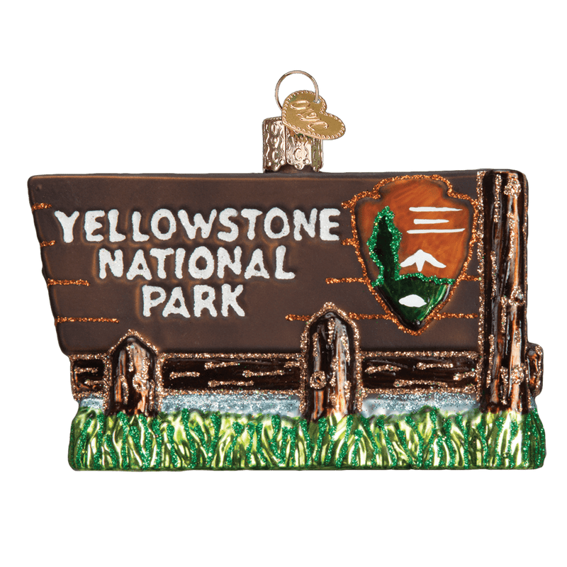 Yellowstone National Park Christmas Ornament | Glass Blown