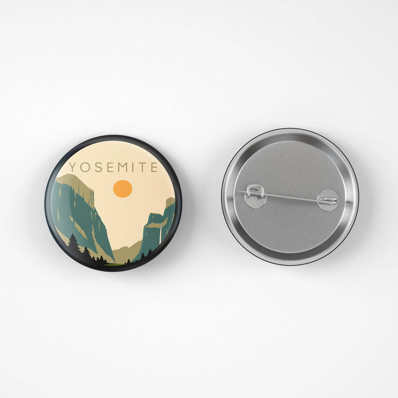 Yosemite National Park Button Pin