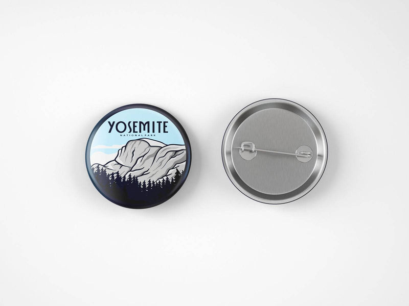 Yosemite National Park Button Pin