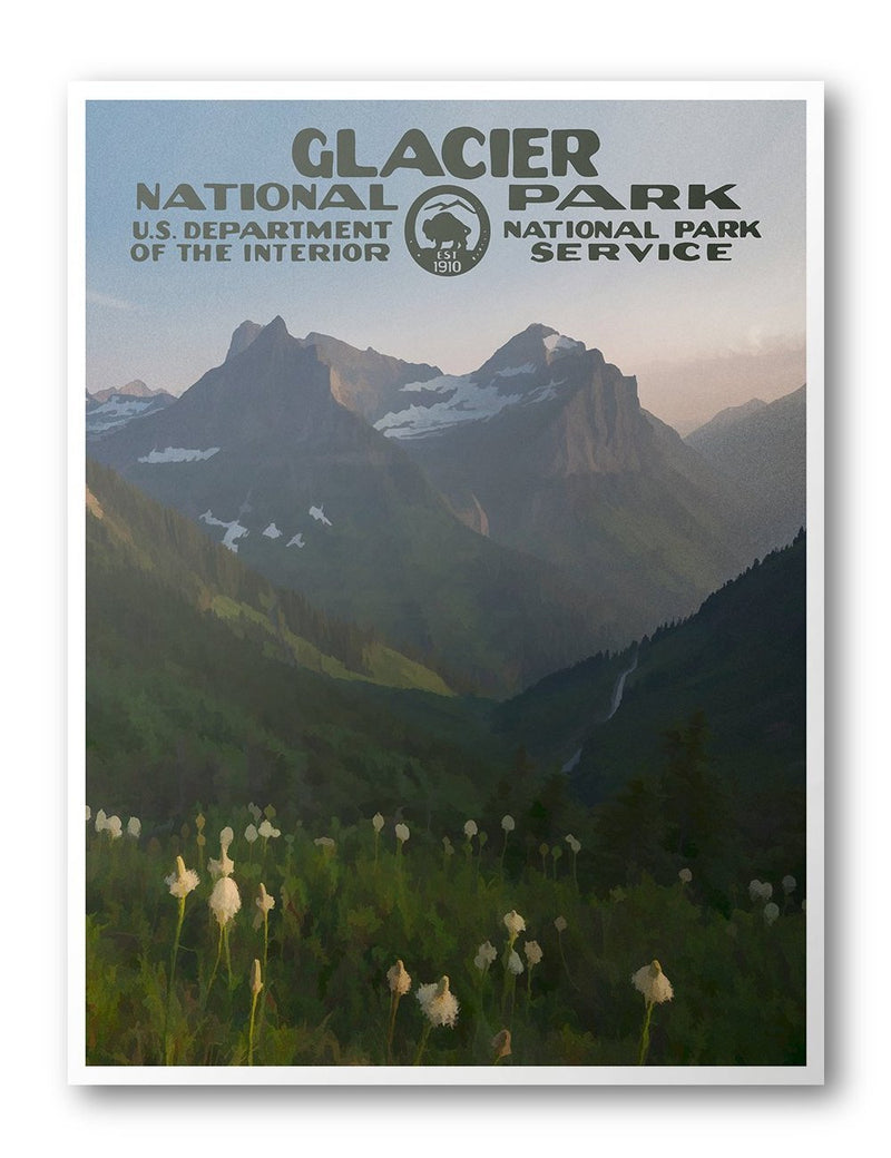 Glacier National Park Poster - Albion Mercantile Co.