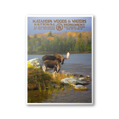Katahdin Woods & Waters National Monument Poster - Albion Mercantile Co.