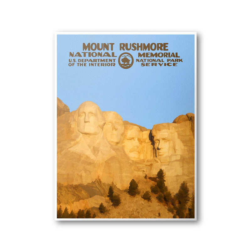 Mount Rushmore National Memorial Poster - Albion Mercantile Co.