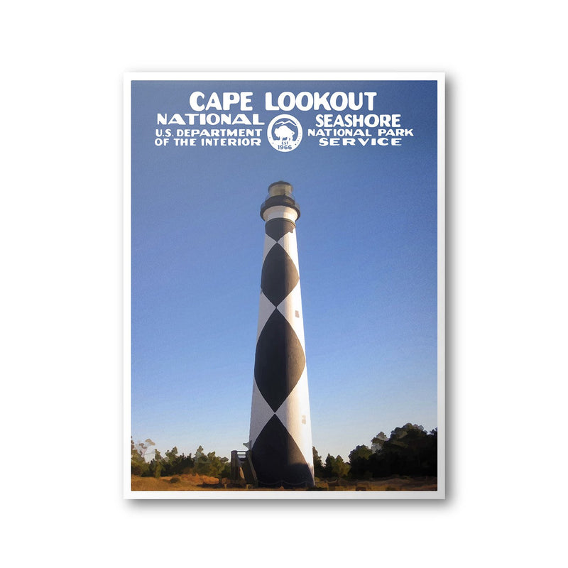 Cape Lookout National Seashore Poster - Albion Mercantile Co.
