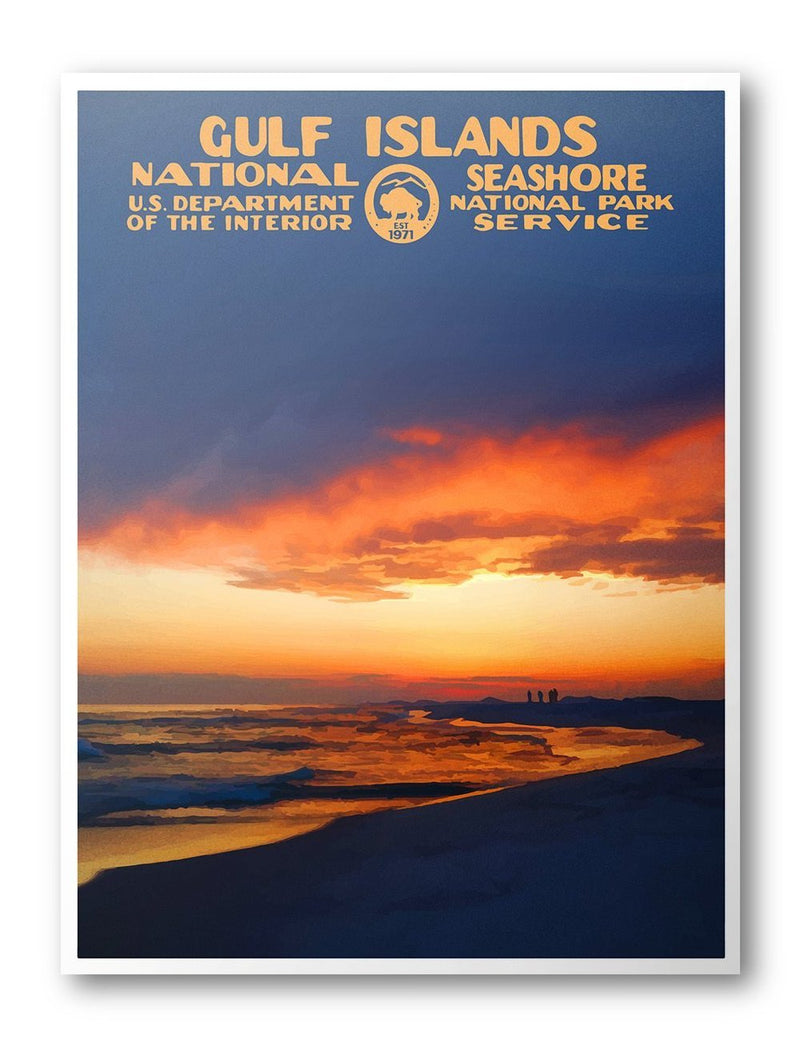 Gulf Islands National Seashore Poster - Albion Mercantile Co.