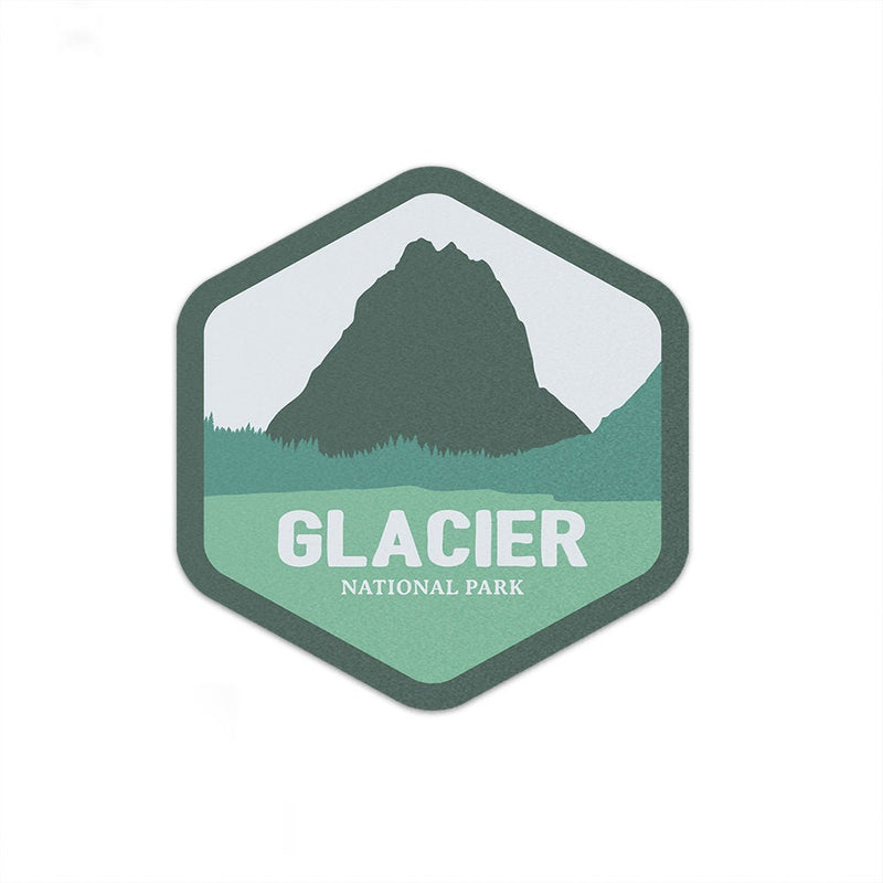 Glacier National Park Sticker | Green