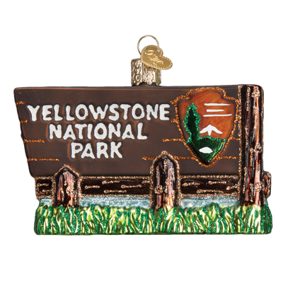 Yellowstone National Park Christmas Ornament | Glass Blown - Albion Mercantile Co.