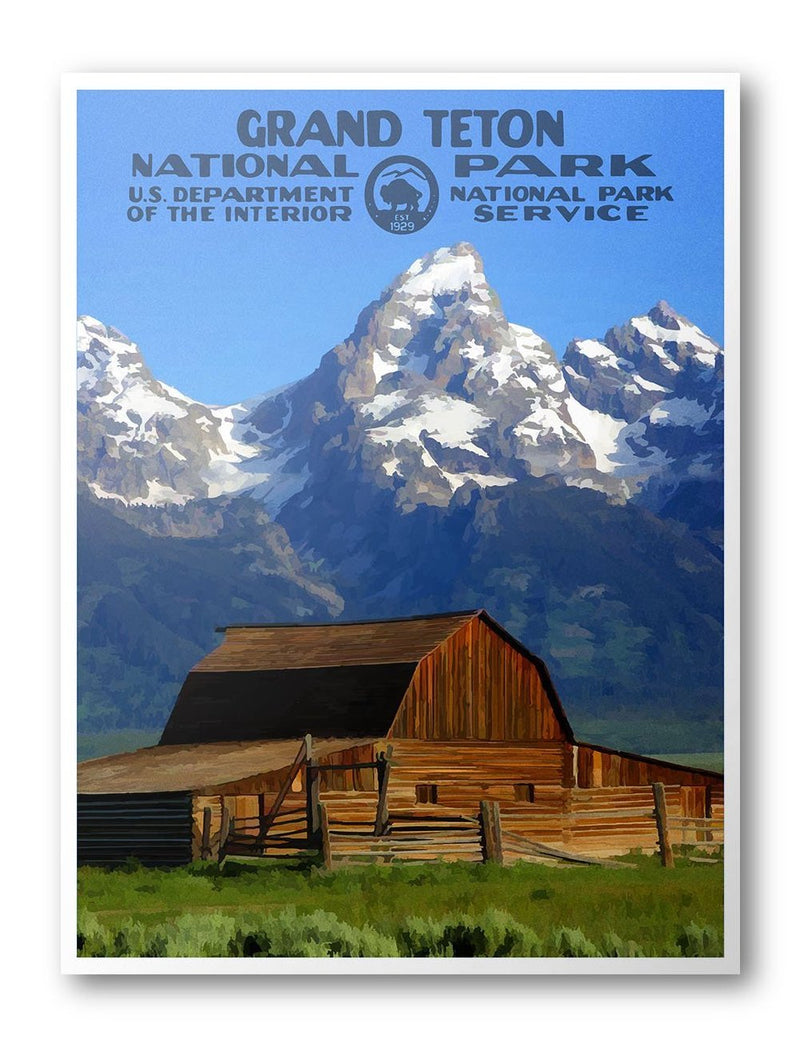 Grand Teton National Park Poster - Albion Mercantile Co.