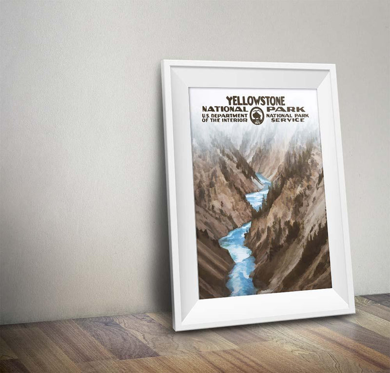 Yellowstone National Park Poster (Canyon) - Albion Mercantile Co.
