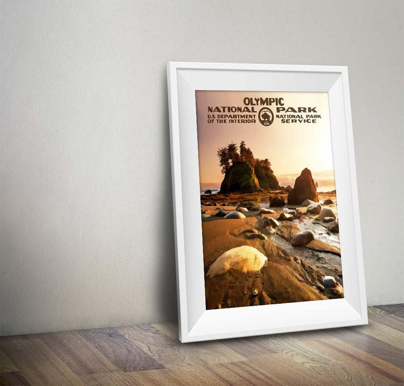 Olympic National Park Poster (Sunset) - Albion Mercantile Co.