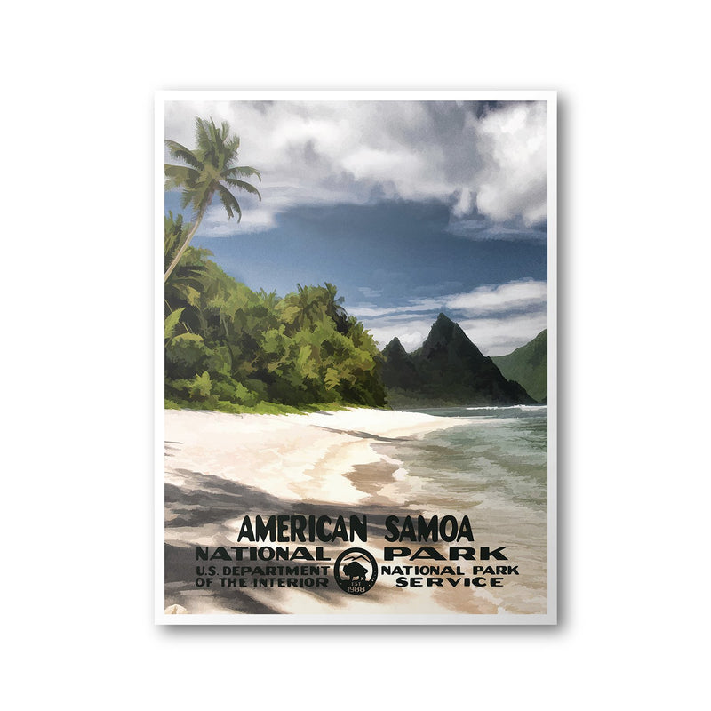 American Samoa National Park Poster - Albion Mercantile Co.
