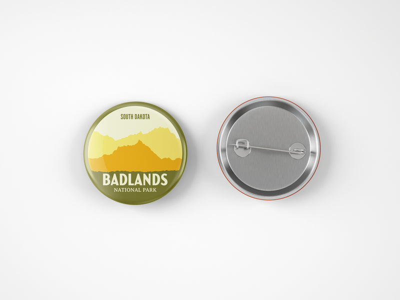 Badlands National Park Button Pin