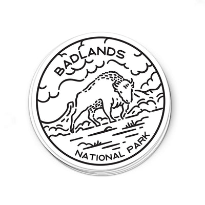 Badlands National Park Sticker | National Park Decal - Albion Mercantile Co.