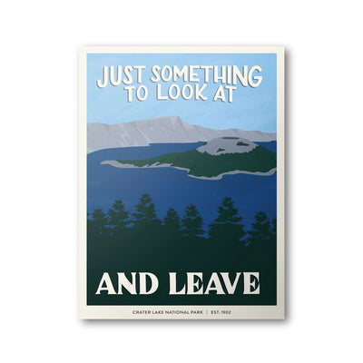Crater Lake National Park Poster | Subpar Parks Poster - Albion Mercantile Co.
