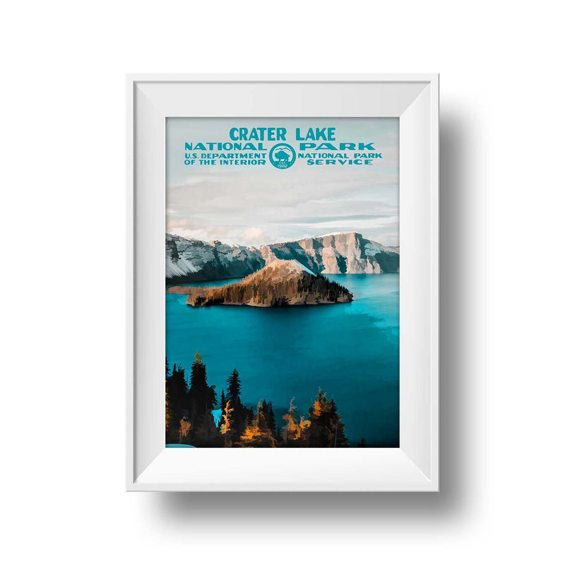 Crater Lake National Park Poster - Albion Mercantile Co.