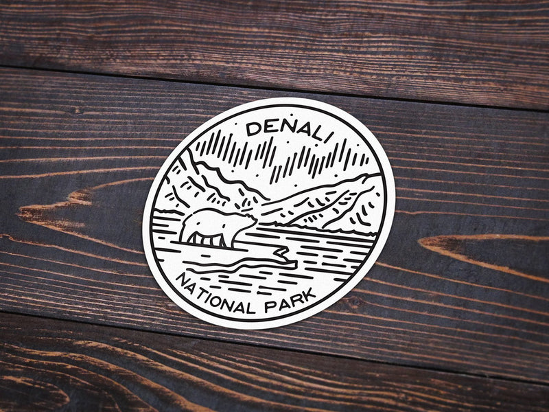 Denali National Park Sticker | National Park Decal - Albion Mercantile Co.