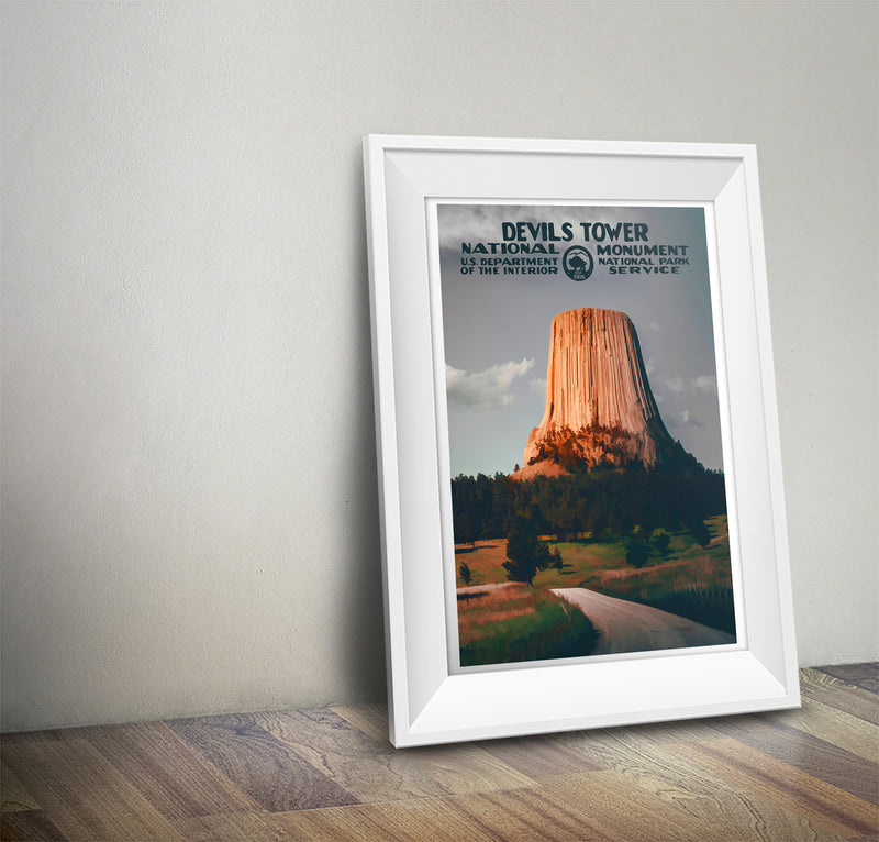 Devils Tower National Monument Poster - Albion Mercantile Co.