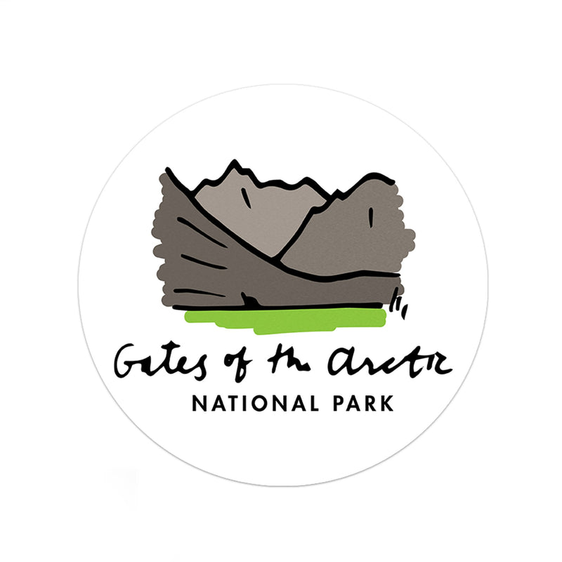 Gates Of The Arctic National Park Sticker - Albion Mercantile Co.