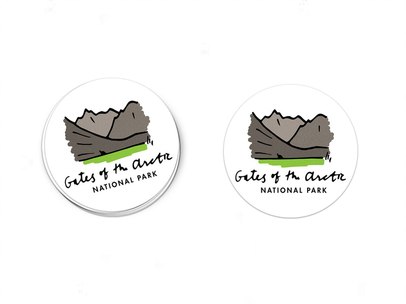 Gates Of The Arctic National Park Sticker - Albion Mercantile Co.