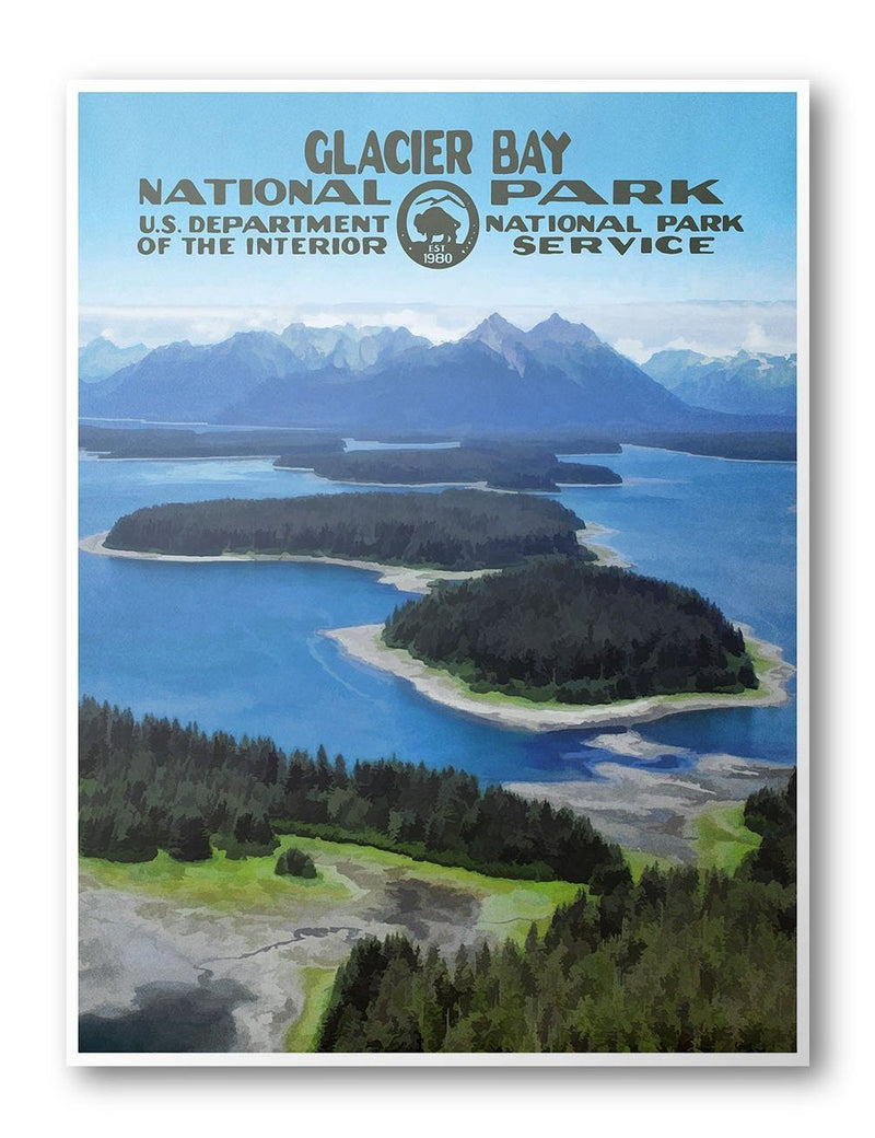 Glacier Bay National Park Poster - Albion Mercantile Co.