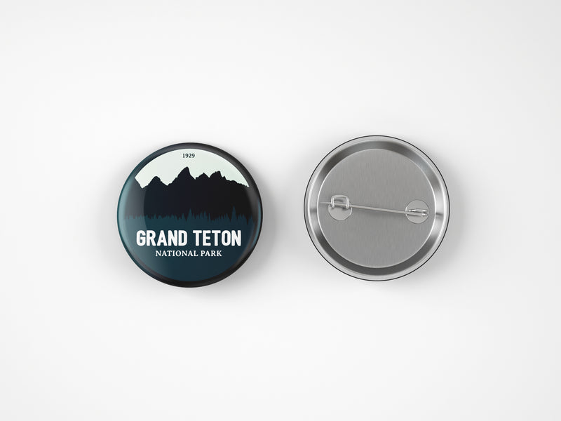 Grand Teton National Park Button Pin