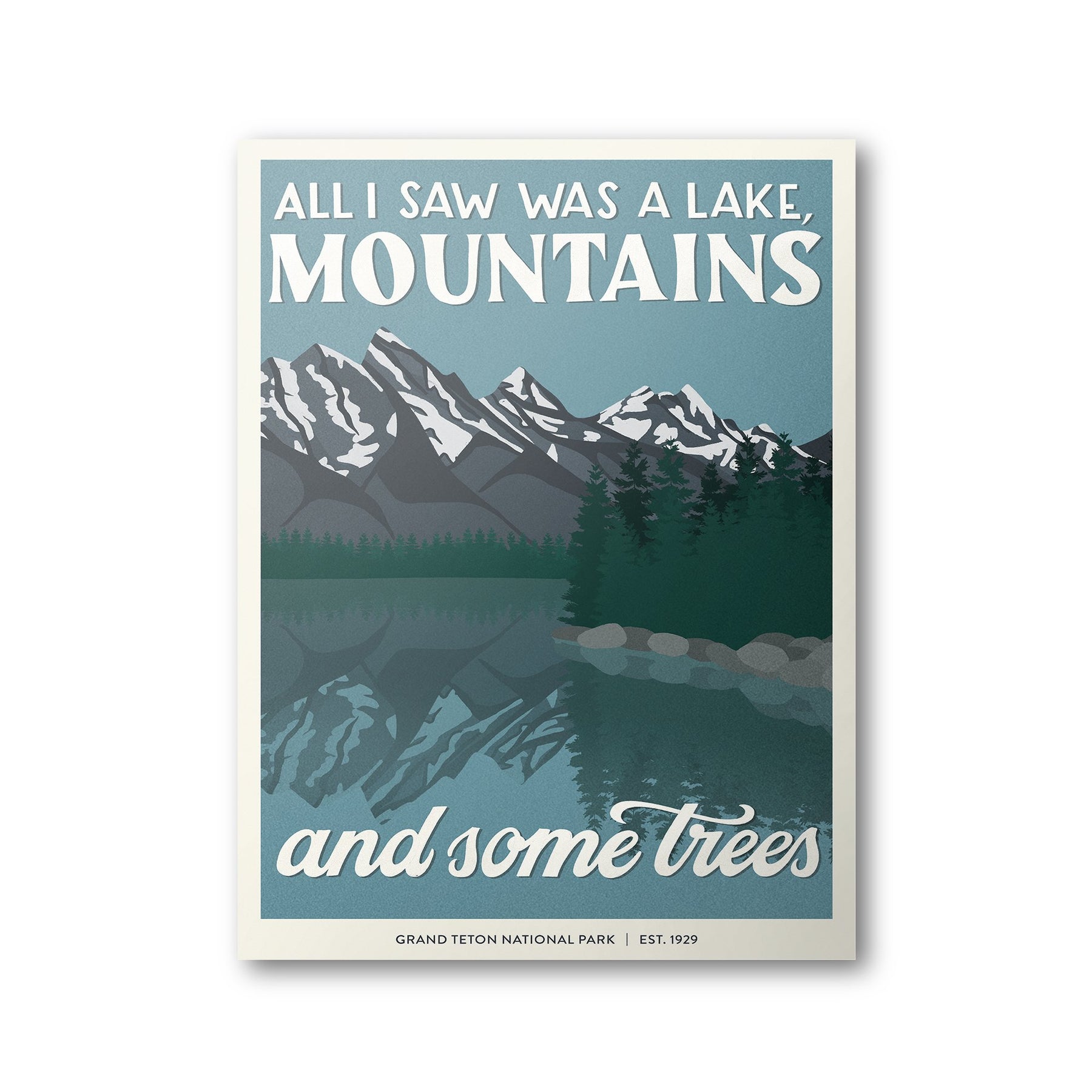Grand Teton National Park Poster | Subpar Parks Poster – Albion Mercantile